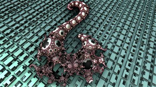 A horse with a lizard on its back