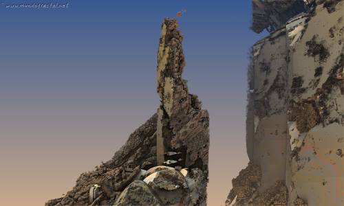 Old church and a cliff